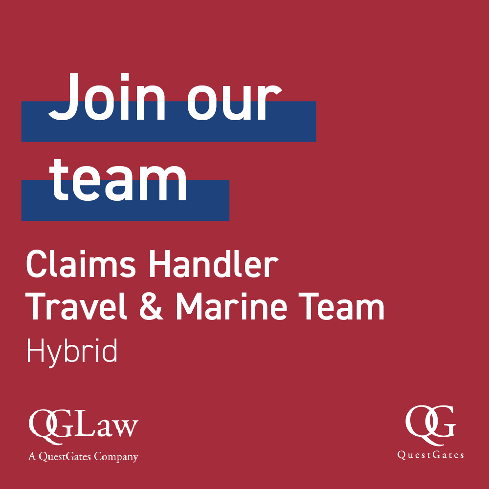 Claims Handler<br />
QGLaw – Travel & Marine Team<br />
London / Hybrid (2-3 days in the London office)