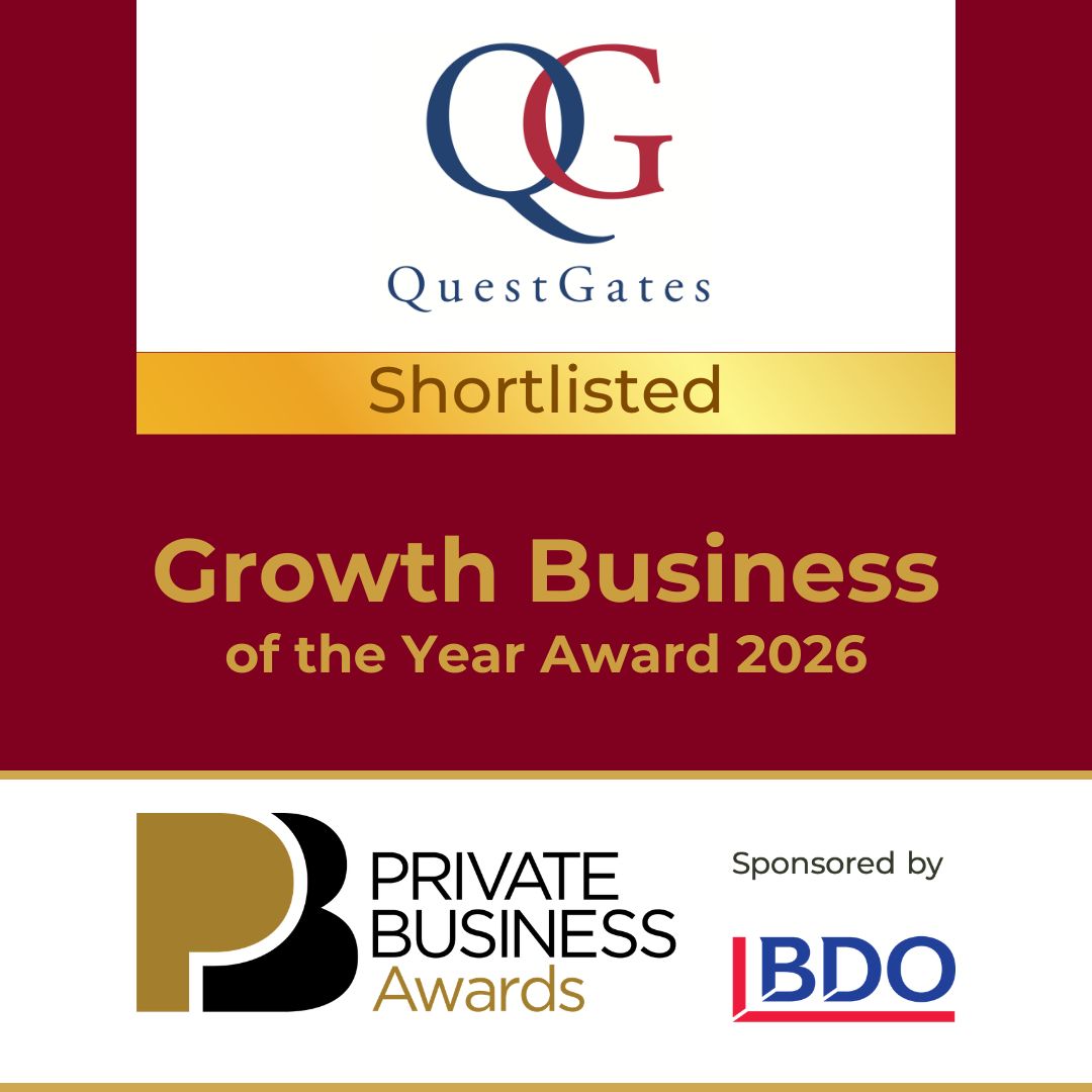 QuestGates shortlisted as Growth Business of the Year